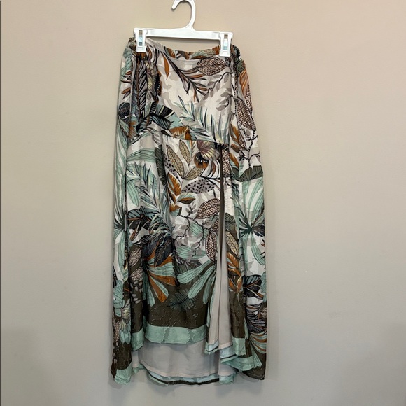 NWT Supernatural by SECRET MISSION Tropical Jungle Sandra Georgette maxi skirt - Picture 12 of 16